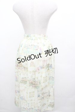 画像2: yukiemon / ゆきえもんちで朝食をテキスタイルふんわりスカート 3L ミントグリーン S-26-04-04-074-0-SK-AS-ZS