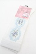 m petit by misako / ECAMOVKバラレースソックス  白 S-26-04-04-012-LO-ZA-HR-ZS