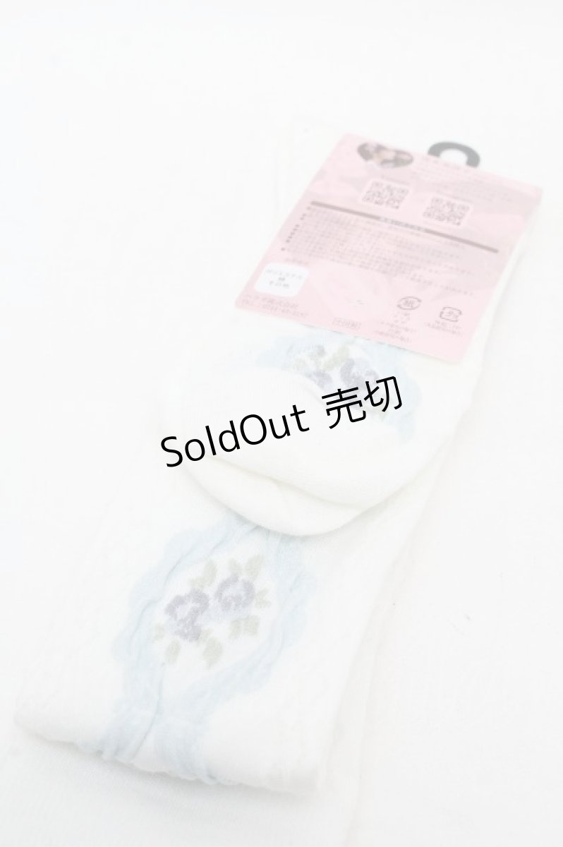 画像2: m petit by misako / ECAMOVKバラレースソックス  白 S-26-04-04-012-LO-ZA-HR-ZS (2)