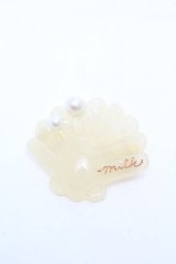 MILK / シェルバレッタ  オフ S-26-04-04-002-ML-AC-AS-ZS