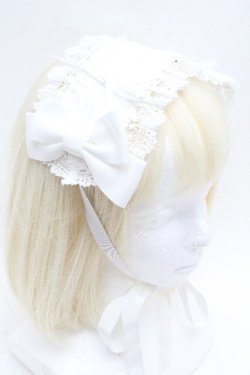 画像3: BABY,THE STARS SHINE BRIGHT / はしごレースのスピンドールヘッドドレス  白 S-26-04-04-021-BA-AC-HR-ZS