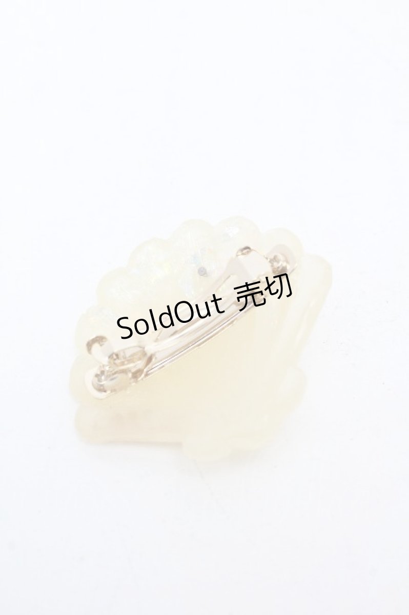 画像2: MILK / シェルバレッタ  オフ S-26-04-04-002-ML-AC-AS-ZS (2)