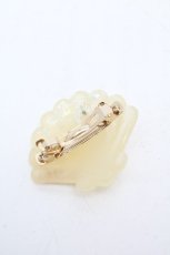 画像2: MILK / シェルバレッタ  オフ S-26-04-04-002-ML-AC-AS-ZS (2)