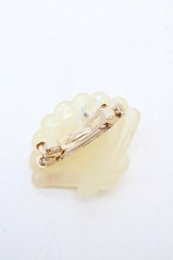 画像2: MILK / シェルバレッタ  オフ S-26-04-04-002-ML-AC-AS-ZS