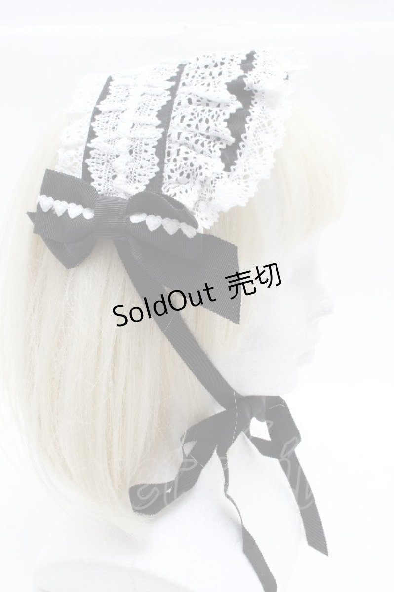 画像3: BABY,THE STARS SHINE BRIGHT / Creamy Ribbonヘッドドレス  黒ｘ白 S-26-04-04-025-BA-AC-HR-ZS (3)