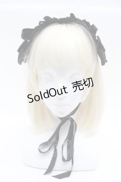 画像1: BABY,THE STARS SHINE BRIGHT / プリンセスドロップヘッドドレス  黒 S-26-04-04-026-BA-AC-AS-ZS