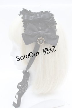 画像2: BABY,THE STARS SHINE BRIGHT / プリンセスドロップヘッドドレス  黒 S-26-04-04-026-BA-AC-AS-ZS