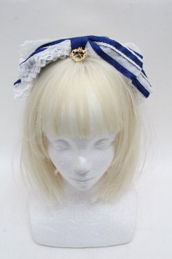 画像1: BABY,THE STARS SHINE BRIGHT / オーガンジーカチューシャ  紺 S-26-04-04-030-BA-AC-AS-ZS