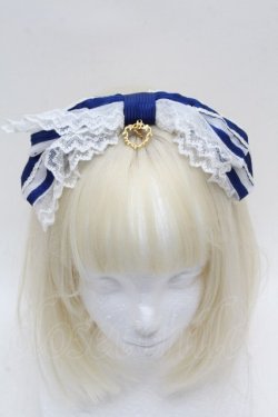 画像1: BABY,THE STARS SHINE BRIGHT / オーガンジーカチューシャ  青ｘ白 S-26-04-04-032-BA-AC-HR-ZS