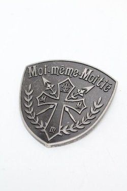 画像1: Moi-meme-Moitie / クロスロゴ・エンブレムバッチ  ガンメタ S-26-04-04-004-MO-ZA-AS-ZS