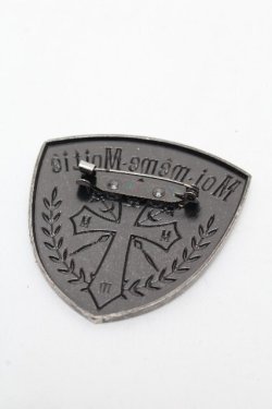 画像2: Moi-meme-Moitie / クロスロゴ・エンブレムバッチ  ガンメタ S-26-04-04-004-MO-ZA-AS-ZS