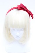 LOLITA / リボンカチューシャ  赤 S-26-04-04-037-LO-TO-HR-ZS