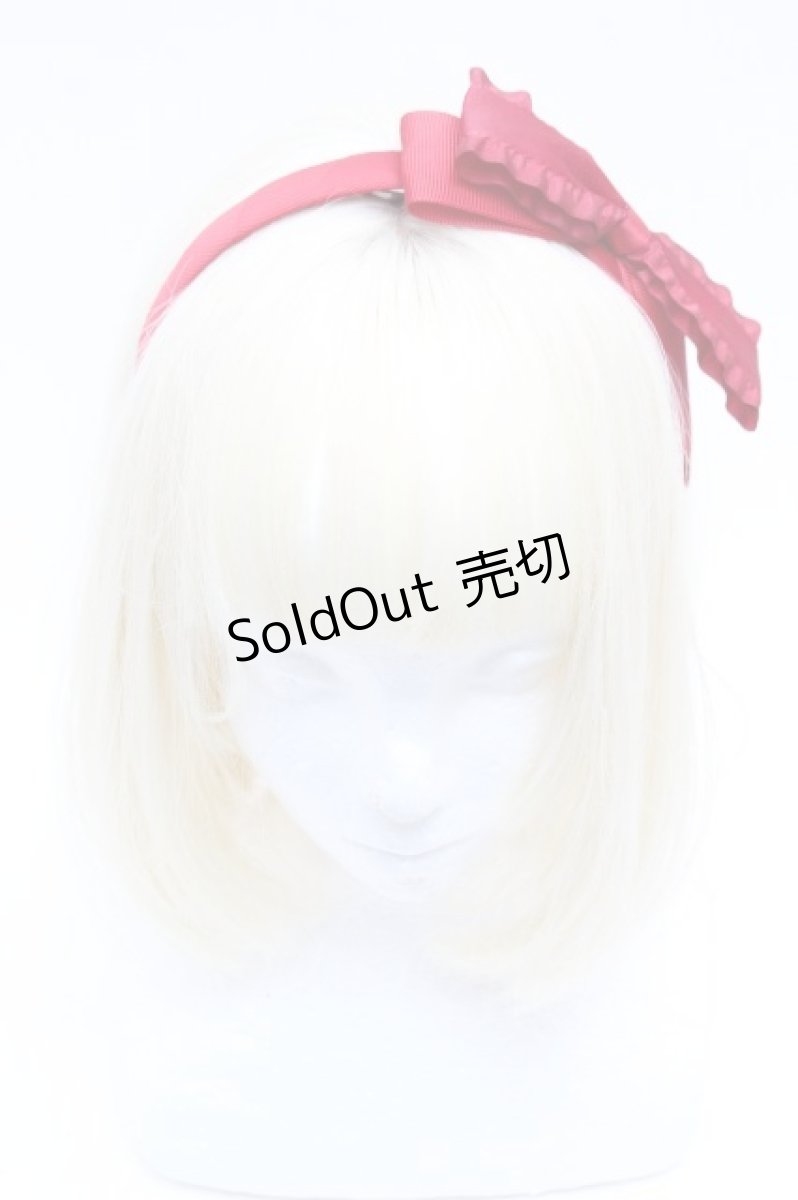 画像1: LOLITA / リボンカチューシャ  赤 S-26-04-04-037-LO-TO-HR-ZS (1)