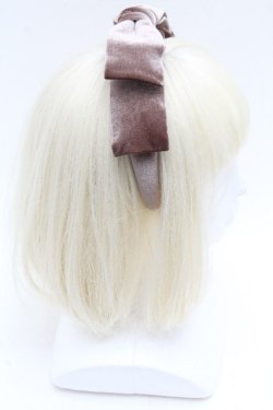 画像3: F i.n.t / ベロアリボンカチューシャ  ブラウン S-26-04-04-038-CA-AC-HR-ZS