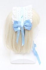 画像3: BABY,THE STARS SHINE BRIGHT / プリンセスドロップヘッドドレス  サックス S-26-04-04-039-BA-AC-AS-ZS (3)