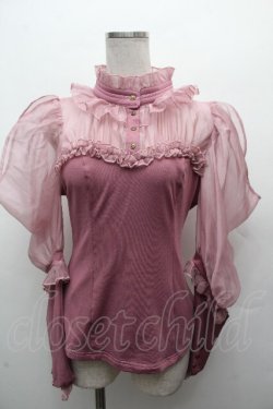 画像1: Hoshibako Works / ミッドナイトスター　オフショルダーブラウス  ピンク S-26-04-05-031-LO-BL-HR-ZS