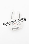 Franche Lippee / うさぎブローチ  白 S-26-04-05-006-LO-AC-AS-ZS