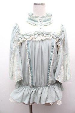 画像1: 星箱works / 七色ワルツフリルブラウス  ミント S-26-04-05-033-PU-BL-HR-ZS