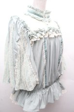 画像3: 星箱works / 七色ワルツフリルブラウス  ミント S-26-04-05-033-PU-BL-HR-ZS (3)