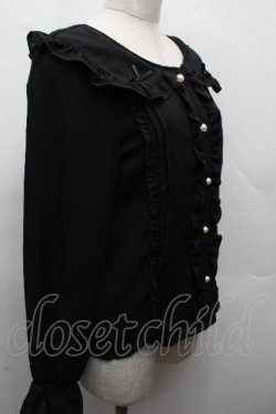 画像3: evelyn / フリルブラウス  黒 S-26-04-05-036-LO-BL-AS-ZS