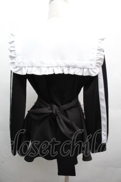 画像2: DearMyLove / セーラージャージデザインセットアップ  黒 S-26-04-05-037-EL-OP-HR-ZS