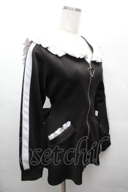 画像3: DearMyLove / セーラージャージデザインセットアップ  黒 S-26-04-05-037-EL-OP-HR-ZS