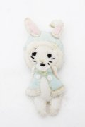 Franche Lippee / うさぎブローチ  白 S-26-04-05-007-LO-AC-AS-ZS