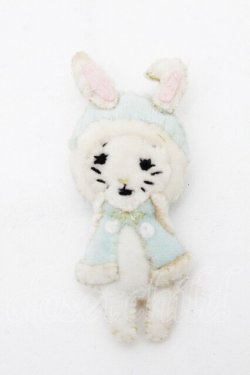 画像1: Franche Lippee / うさぎブローチ  白 S-26-04-05-007-LO-AC-AS-ZS