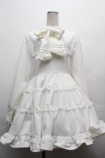 画像1: DearMyLove / エミリーフリルワンピース 3L 白 S-26-04-05-046-0-OP-HR-ZS (1)
