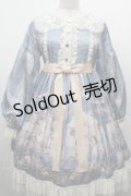 中国ロリータ / ワンピース  サックス S-26-04-05-050-LO-OP-AS-ZS