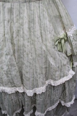 画像5: Hoshibako Works / 避暑地の午後 フリルシフォンワンピース  グリーン S-26-04-05-052-LO-OP-HR-ZS