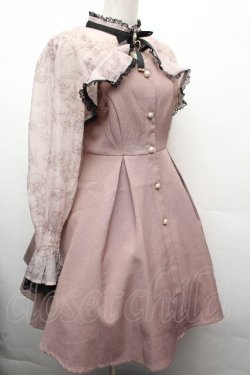 画像3: Rojita / シフォン切替ワンピース  ピンクベージュ S-26-04-05-053-LO-OP-AS-ZS