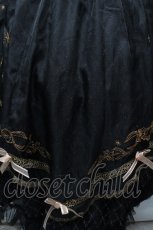 画像5: Hoshibako Works / 百合の乙女刺繍ワンピース  黒ｘブラウン S-26-04-05-059-LO-OP-HR-ZS (5)