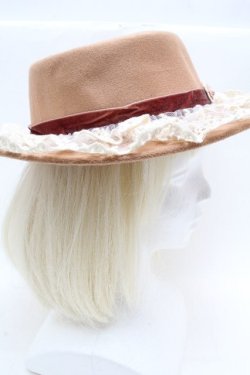 画像3: axes femme / クラシカルガーデンカンカン帽  ベージュ S-26-04-05-012-AX-AC-HR-ZS