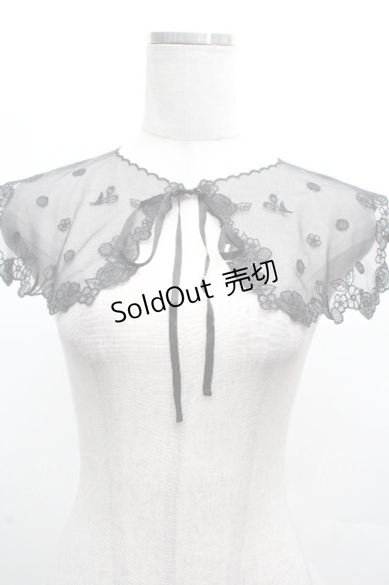 画像1: Franche Lippee / レース付け襟  黒 S-26-04-05-015-LO-ZA-AS-ZS (1)