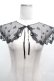 画像1: Franche Lippee / レース付け襟  黒 S-26-04-05-015-LO-ZA-AS-ZS (1)