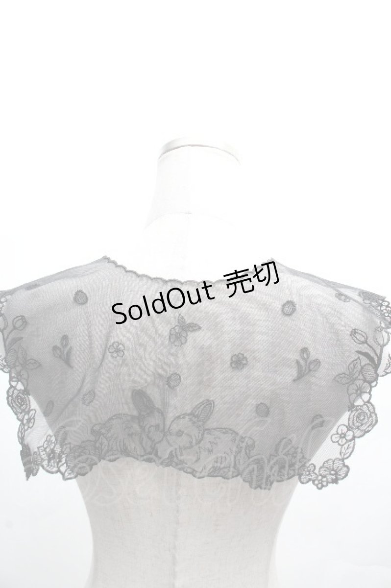 画像2: Franche Lippee / レース付け襟  黒 S-26-04-05-015-LO-ZA-AS-ZS (2)