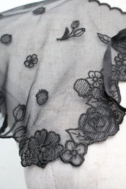 画像3: Franche Lippee / レース付け襟  黒 S-26-04-05-015-LO-ZA-AS-ZS