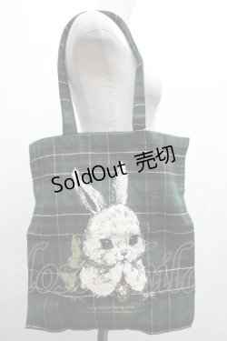 画像1: yukiemon / オリジナルプリントバッグ  グリーン S-26-04-05-021-0-BG-AS-ZS