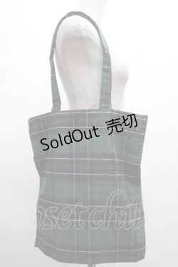 画像2: yukiemon / オリジナルプリントバッグ  グリーン S-26-04-05-021-0-BG-AS-ZS