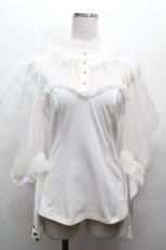 画像1: Hoshibako Works / ミッドナイトスター　オフショルダーブラウス  白 S-26-04-05-026-LO-BL-HR-ZS (1)