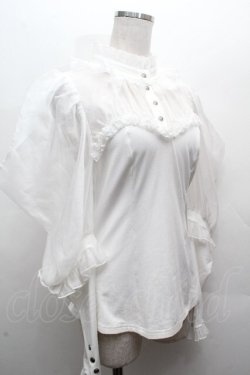 画像3: Hoshibako Works / ミッドナイトスター　オフショルダーブラウス  白 S-26-04-05-026-LO-BL-HR-ZS