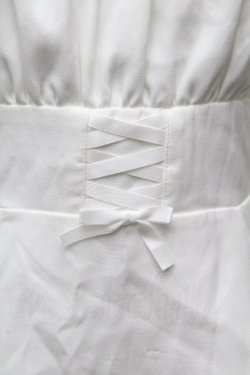 画像4: Dear My Love / 羽根チョーカーレースアップ半袖セットアップ【トップスのみ】  白 S-26-04-05-027-EL-OP-HR-ZS