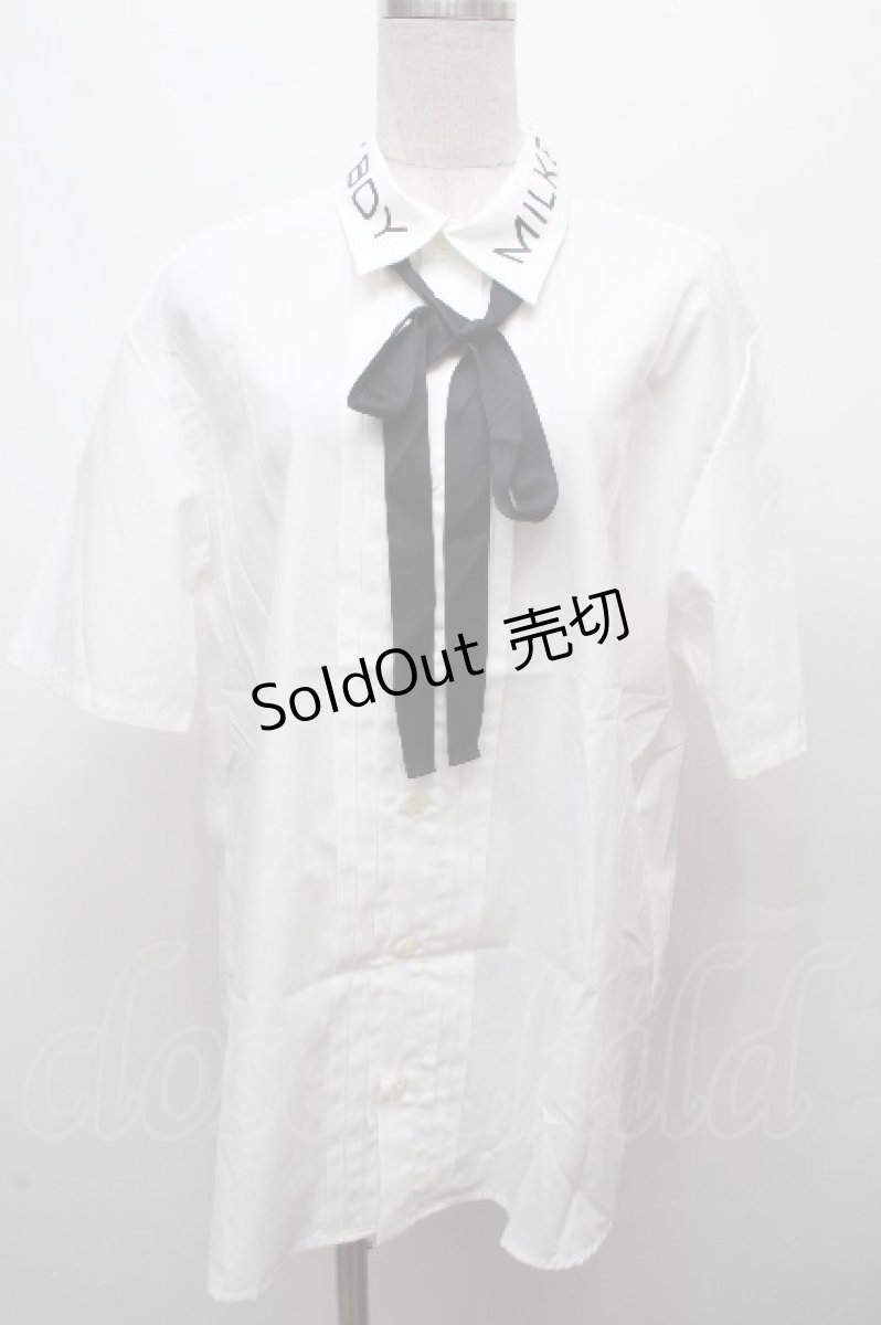 画像1: MILKBOY / LOGO TIEDシャツ  白 S-26-04-05-028-MB-BL-AS-ZS (1)