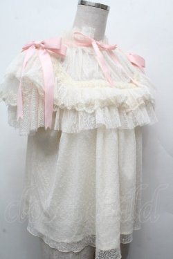 画像3: Hoshibako Works / リボンミルフィーユブラウス  キナリｘピンク S-26-04-05-029-LO-BL-HR-ZS