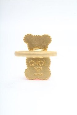 画像3: Q-pot. / テディベアハードグミリング(ストロベリー)  ピンク S-26-04-06-004-QP-AC-HR-ZS