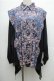 画像1: REZEN / 花柄ジャガード狩衣風切替シャツ M 藍色 S-26-04-06-043-LO-BL-AS-ZS (1)