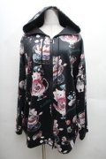 Royal Princess Alice / Cat in Wonderlandねこ助コラボパーカー  黒 S-26-04-06-050-LO-TO-AS-ZS