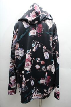 画像2: Royal Princess Alice / Cat in Wonderlandねこ助コラボパーカー  黒 S-26-04-06-050-LO-TO-AS-ZS