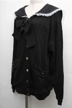 画像3: LIZ LISA / メッセージセーラーブルゾン  黒 S-26-04-06-053-LO-JA-AS-ZS